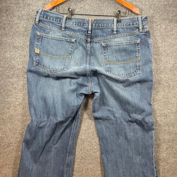 Ariat M4 Low Rise Boot Cut Roadhouse Jeans Men's 42X30 Blue Relaxed Fit Western - Picture 7 of 11